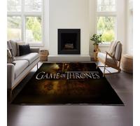 MeeTe Tapis De Salon Game of Thrones, Canapé, Table Basse, Tapis De Sol Haut De Gamme, Léger Et Luxueux, pour Chambre À Coucher, Chevet, Couverture Lavable (GOF 02,45x120cm)