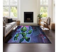 MeeTe Tapis De Salon Hearthstone Heroes of Warcraft, Canapé, Table Basse, Tapis De Sol Haut De Gamme, Léger Et Luxueux, pour Chambre À Coucher, Chevet, Couverture Lavable (HOF 02,120x180cm)