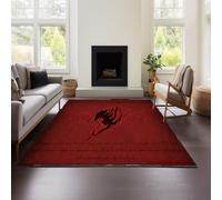 MeeTe Tapis De Salon Lavable Fairy Tail, Antidérapant, Doux, À Poils Courts, Imitation Laine, Style Bohème, pour Salon Et Chambre À Coucher (Fairy Tail 03,120x160 cm)