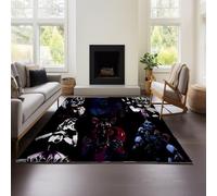 MeeTe Tapis De Salon Léger Et Luxueux, Five Nights at Freddy's Sister Locati, Villa Italienne Nordique Haut De Gamme, Grand Canapé Plat, Couverture Haut De Gamme (Nuits 02,120x180cm)