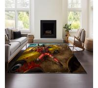MeeTe Tapis De Salon Léger Et Luxueux Playerunknown's Battlegrounds, Style Italien, Nordique, Haut De Gamme, Villa, Grand Canapé Plat, Couverture Haut De Gamme (Battlegrounds 01,120x180cm)