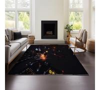 MeeTe Tapis De Salon Moderne À Poils Courts avec Motif Géométrique 3D Elite Dangerous (Ed 01,160x240cm)