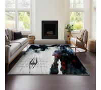 MeeTe Tapis De Salon The Elder Scrolls V Skyrim, Grand Format, Lavable en Machine, Antidérapant Et Moelleux, pour Salon Et Chambre À Coucher (TESVS 03,120x160 cm)