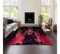 MeeTe Tapis De Sol pour Chaise D'ordinateur, Bureau Arknights, Chaise De Jeu Pivotante, Tapis Antidérapant pour Bureau (Arknights 03,60x90 cm)