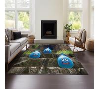 MeeTe Tapis Dragon Quest XI pour Salon, Lavable, Imperméable, pour Chambre À Coucher, Chevet, Couleur Unie, Léger, Luxueux Et Haut De Gamme (DQ 03,60x90 cm)