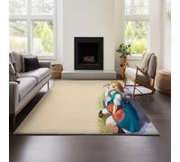 MeeTe Tapis Dragon Quest XI pour Salon, Lavable, Imperméable, pour Chambre À Coucher, Chevet, Couleur Unie, Léger, Luxueux Et Haut De Gamme (DQ 01,150x200 cm)