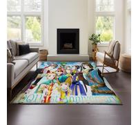 MeeTe Tapis Dragon Quest XI pour Salon, Lavable, Imperméable, pour Chambre À Coucher, Chevet, Couleur Unie, Léger, Luxueux Et Haut De Gamme (DQ 02,100x150 cm)