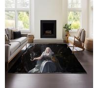 MeeTe Tapis Épais en Imitation Cachemire Game of Thrones, Style Marocain, pour Salon, Chambre À Coucher, Canapé, Table Basse, Couverture Ethnique, Américaine, Country, Rétro (GOF 03,80x160cm)