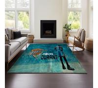 MeeTe Tapis Épais Imitation Cachemire Kevin Durant, Style Marocain, pour Salon, Chambre, Canapé, Table Basse, Couverture, Style Ethnique, Américain, Country, Rétro (Kevin 03,100x120cm)