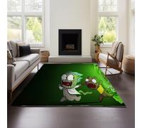 MeeTe Tapis Épais Imitation Cachemire Rick Sanchez, Style Nordique, Marocain, Salon, Chambre, Canapé, Table Basse, Couverture, Ethnique, Américain, Country, Rétro (Rick 03,80x120 cm)