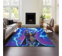 MeeTe Tapis Hearthstone Heroes of Warcraft pour Salon 120 X 160 Cm, Tapis De Chambre, Lavable en Machine, Antidérapant, Doux Et Moelleux, Motif Tie-Dye (HOF 02,100x150cm)