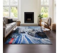 MeeTe Tapis Moelleux Et Antidérapant À Poils Longs pour Salle À Manger Ou Chambre À Coucher, Motif Guerre Tonnerre (War Thunder 03,80x160cm)