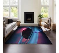 MeeTe Tapis Moelleux Et Antidérapant À Poils Longs pour Salle À Manger Ou Chambre À Coucher - No Man's Sky (Sky 02,100x150cm)