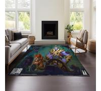 MeeTe Tapis pour Chambre d'enfant, Hearthstone Heroes of Warcraft, Style Sport, Antidérapant, Lavable, Accessoire Décoratif pour Salle De Jeux (HOF 03,140x200cm)
