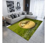 MeeTe Tapis pour Chambre d'enfant, Motif Football, Style Sportif, Antidérapant, Lavable, Accessoire Décoratif pour Salle De Jeux (World Cup 01,120x180cm)