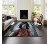 MeeTe Tapis Starcraft Épais Imitation Cachemire, Style Marocain, pour Salon, Chambre À Coucher, Canapé, Table Basse, Couverture, Style Ethnique Américain. (SC 04,120x180cm)