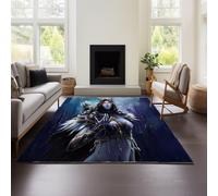 MeeTe Tapis World of Warcraft pour Salon 120 X 160 Cm, Tapis De Chambre, Lavable en Machine, Antidérapant, Doux Et Moelleux, Motif Tie-Dye (WOW 01,80x160cm)