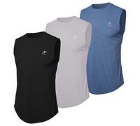 MeetHoo Débardeur Hommes Chemise sans Manches Quick Dry Muscle Chemises Chemise Fonctionnelle sans Manches Respirant Fitness Chemise Sports Training Chemise pour Hommes