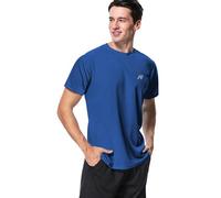 MeetHoo Rashguard Homme,UV Tee Shirt Rash Vest T-Shirt Anti-UV UPF 50+ Sun Protect Tops Manches Courtes Maillot de Surf Running