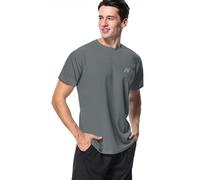 MeetHoo T-Shirt Homme, Tee Shirt Sport Manche Courte Rashguard Rash Vest Anti-UV UPF 50+ Sun Protect Tops Running Fitness Surfing