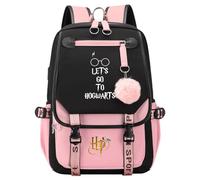 Meetiger Grand sac à dos d’école femmes Harry Magic cartable élèves primaires filles pratique durable loisirs voyage sac à dos rose-A