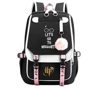 Meetiger Grand sac à dos d’école femmes Harry Magic cartable élèves primaires filles pratique durable loisir voyage sac à dos noir