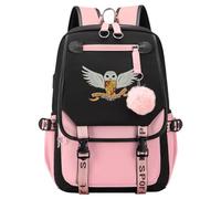 Meetiger Harry Magic Cartable pour filles Hibou Ordinateur portable Sac à dos Dames Jeunes Enfants Sac à dos Voyage 7~15 Grade Student Pack Rose-A