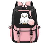Meetiger Harry Magic Sac à dos Mignon Hibou Hedwig Cartable Élèves Primaires Filles Adolescents Loisirs Voyage Sac à dos Rose-A
