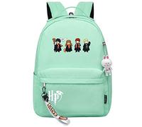 Meetiger Jeune fille Harry Magic Sac à dos Mignon Dessin Animé Harry/Ron/Hermione Sac d’école léger Vert