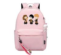 Meetiger Mignon Harry/Ron/Hermione Sac à dos d’élève de l’école primaire Garçons Filles Bookbag pour Casual/Study/Trip Schoolbag Rose