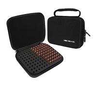 Meetikar Lot de 108 pochettes rondes de 9 mm, boîte de rangement de munitions compatible avec Luger 9 mm, Parabllum 9 mm, Makarov 9 mm, Makarov 9 mm, ACP, .32 ACP, .45 ACP, 30 Luger,