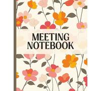 Meeting Notes Notebook, Meeting Notebook Minutes, Office Organizer | 7.5 x 9.25 inches, 110 pages | meeting notebook for work | For project planning, ... | Action Items, To-Do Checklist & Notes