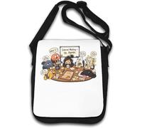 Meeting with Emotions and Thoughts Sac bandoulière illustré Blanc