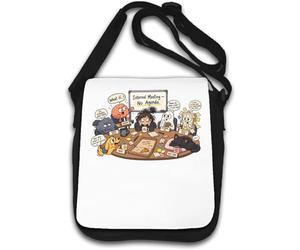 Meeting with Emotions and Thoughts Sac bandoulière illustré Blanc