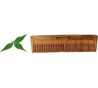MeeTo Peigne régulier en bois de margousier pur bio pour homme et femme | Croissance des cheveux | Antibactérien, anti-pellicules et peigne de coiffure | Fabriqué à la main