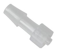 MEETOOT Lot de 10 adaptateurs cannelés Luer Lock mâle de 6,35 mm en polypropylène pour laboratoire biochimique/instruments d'analyse, machines alimentaires et équipements d'aquarium