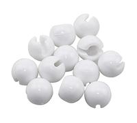 MEETOOT Lot de 12 arrêts à sertir pour stores roulants, diamètre de perles applicable de 4 mm, en plastique transparent pour chaîne à perles