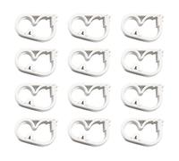 MEETOOT Lot de 12 colliers d'arrêt pour tuyau de siphon - Blanc - Réglables - En plastique PE - 6 à 12 mm - Régulateur de débit - Contrôle de débit - Interrupteur Robert - Amortisseur