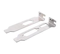 MEETOOT Lot de 2 boîtiers d'ordinateur simples DB9 Demi-hauteur vierges DVI + HDMI Support VGA Support demi-hauteur
