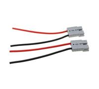 MEETOOT Lot de 2 câbles de charge pour chariot élévateur électrique avec connecteur de batterie à connexion rapide 50 A 600 V Câble de charge de batterie à extrémité unique