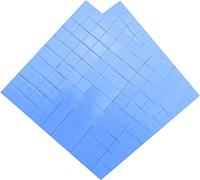 MEETOOT Lot de 2 coussinets isolants en silicone pour dissipateur de chaleur 100 mm x 100 mm x 1 mm GPU