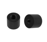 MEETOOT Lot de 2 écrous de connexion en alliage d'aluminium avec trou fileté 1/4 à 3/8 pour bras magiques articulés - Vis de montage de trépied de rechange