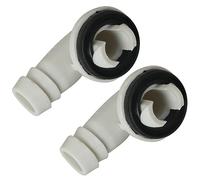 MEETOOT Lot de 2 raccords de tuyau de vidange de climatiseur de 15 mm - Conduite de condensat - Joint d'étanchéité coudé pour fenêtre unité AC Mini Split Frigidaire