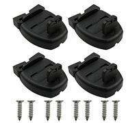 MEETOOT Lot de 4 verrous de protection pour jacuzzi, spa avec 8 vis, sangles de verrouillage pour couverture de jacuzzi, spa, piscine