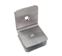 MEETOOT Support de Fixation Paroi de Douche en Verre, 90 degrés, simple côté en acier inoxydable 304 avec une épaisseur de 8 à 12 mm