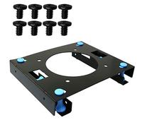 MEETOOT Support de Montage pour Disque Dur 3,5" avec vis de Montage pour boîtier PC HDD 3,5" vers DVD ROM 5,25" avec Clous en Caoutchouc et vis
