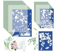 Meetory Lot de 36 Feuilles de Papier cyanotypie A4 A5, Papier Soleil avec 2 Panneaux acryliques, Impression Naturelle pour Enfants, Adultes, Papier d'impression Solaire de Nature très Sensible