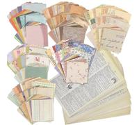 Meetory Papier kraft vintage, 417 feuilles de papier kraft, multi-tailles, texture mate, artisanat, scrapbooking