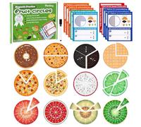 Meetory Ressources mathématiques, calcul de fraction, matériau magnétique, apprentissage du calcul, manipulateurs de mathématiques pour la préschool élémentaire, cadeaux de rentrée des classes
