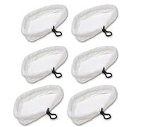 MEETOZ 6 pcs Home Clean Steam Mop Réutilisable Remplacement Microfibre Nettoyage Tampons Lavables Chiffons pour H2O H20